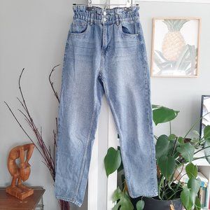 Paperbag Waist Denim Jeans